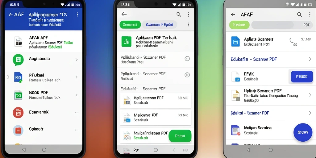 Tampilan antarmuka AFAF yang sederhana dan fungsional untuk Scanner PDF.