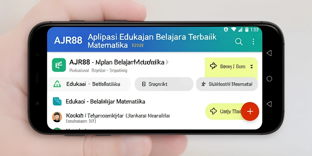 Antarmuka aplikasi AJR88 yang interaktif dan menyenangkan