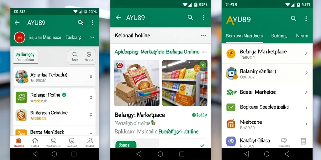 Tampilan antarmuka aplikasi AYU89 yang menarik dan fungsional.