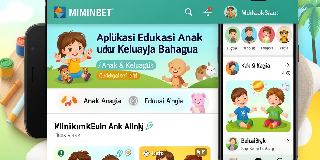 Antarmuka MIMINBET yang ramah anak dan interaktif.