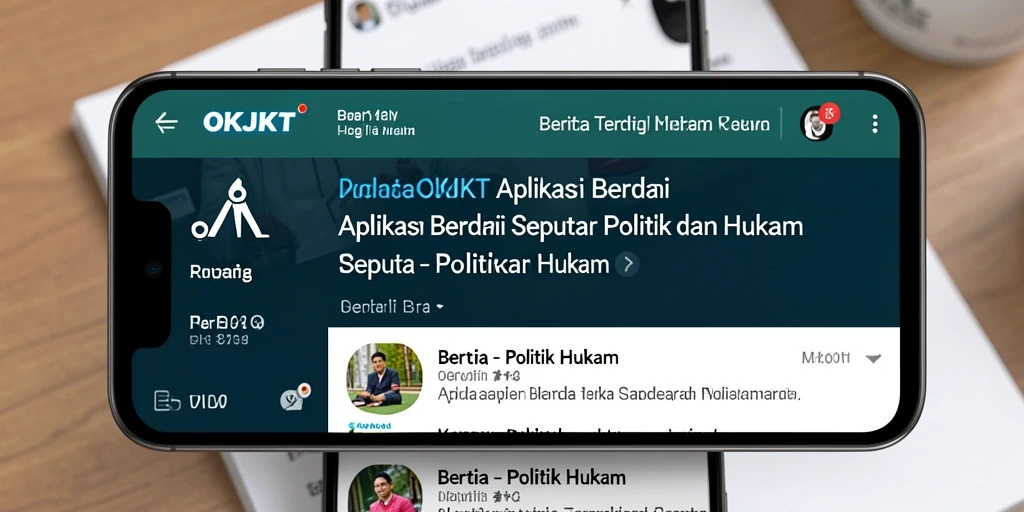 Antarmuka menarik dari aplikasi OKJKT yang memudahkan akses berita.