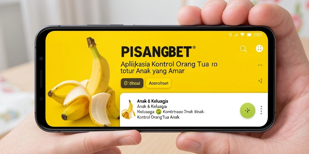 Tangkapan layar antarmuka PISANGBET menampilkan fitur kontrol orang tua yang intuitif.